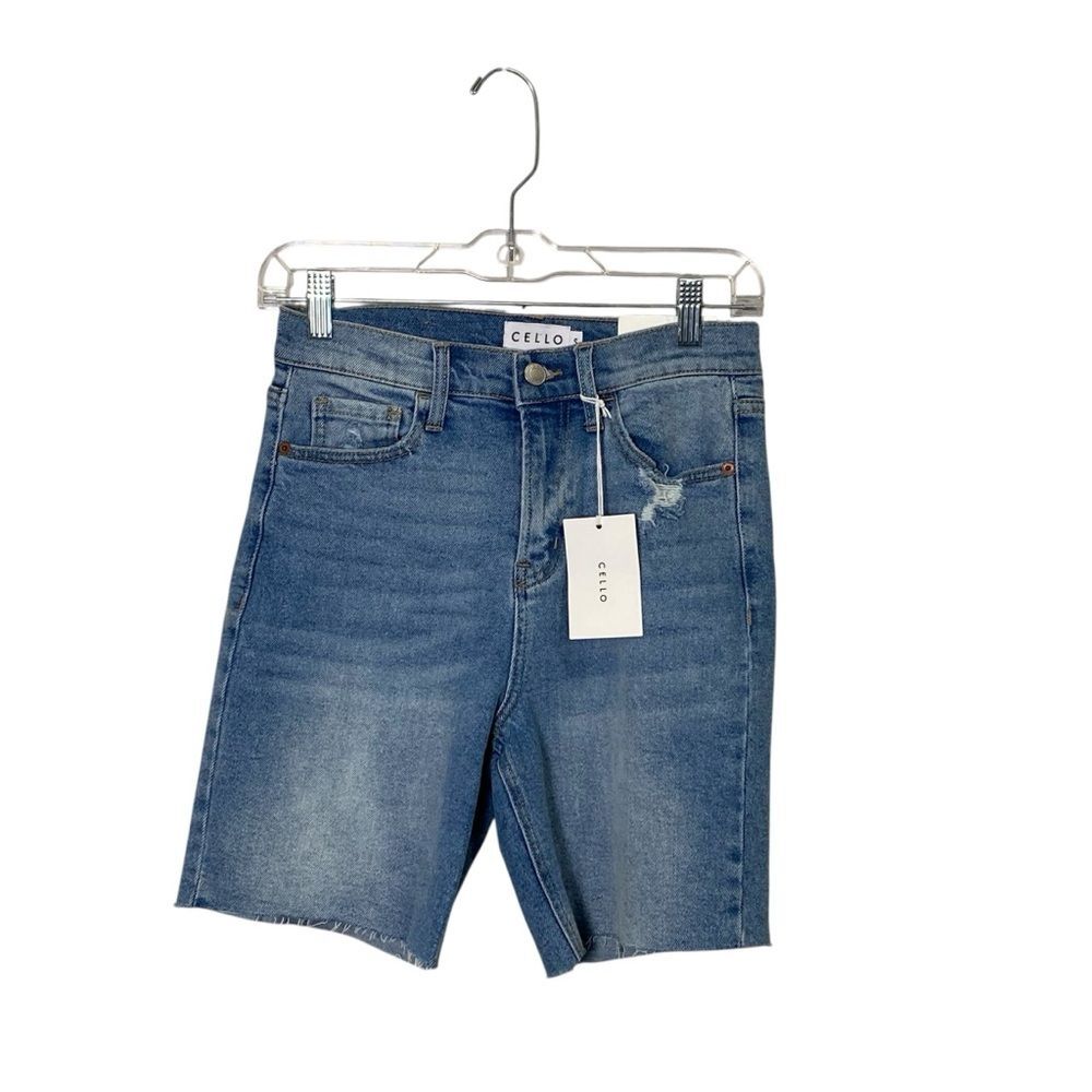NWT CELLO Deconstructed Denim Cut Off Shorts Women's Size Small